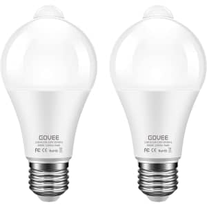 Govee 12W LED Motion-Sensor Light Bulb 2-Pack for $16