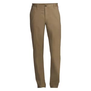 Lands' End Men's Straight Fit Comfort-First Knockabout Chino Pants for $16