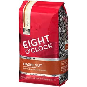 Eight O'Clock Coffee Eight O'Clock Whole Bean Coffee, Hazelnut, 33 Ounce (Pack of 1) for $27 Eight O'Clock Coffee Eight O'Clock Whole Bean Coffee, Hazelnut, 33 Ounce (Pack of 1) for $27