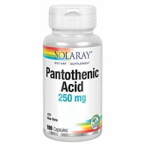 Solaray Pantothenic Acid 250mg | Vitamin B5 | Energy Metabolism, Hair, Skin, Nails & Digestive for $9 Solaray Pantothenic Acid 250mg | Vitamin B5 | Energy Metabolism, Hair, Skin, Nails & Digestive for $9