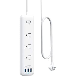 Anker 3-Outlet Surge Protector Power Strip for $19