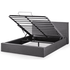 Zinus Finley Upholstered Queen Platform Bed Frame w/ Lifting Storage for $450 Zinus Finley Upholstered Queen Platform Bed Frame w/ Lifting Storage for $450