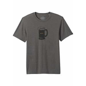 prAna Men's Beer Belly Journeyman T-Shirt, Charcoal Heather, Medium for $19