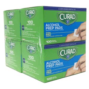 Curad Alcohol Prep Pads 400-Pack for $4 Curad Alcohol Prep Pads 400-Pack for $4