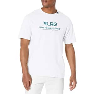 LRG Lifted Men's Research Group Collection T-Shirt, White, Small for $19