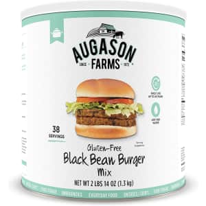 Augason Gluten-Free Black Bean Burger Mix 2-lb. Can for $13