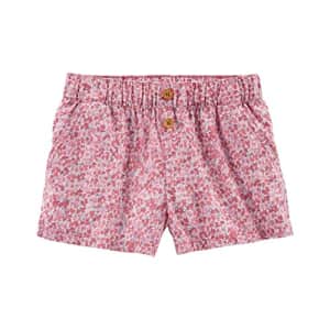 OshKosh B'Gosh Osh Kosh Girls' Pull-On Shorts, Multi-Floral, 4 for $9