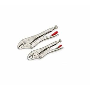 Crescent Violins Crescent 2 Pc. 7" & 10" Curved Jaw Locking Pliers with Wire Cutter - CLP2SETN for $27
