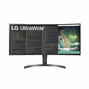 LG 35WN75C-B UltraWide Monitor 35 QHD (3440 x 1440) Curved Display, sRGB 99% Color Gamut, HDR 10, for $400