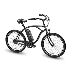 Hurley Electric Bikes Layback S Electric Cruiser Single Speed E-Bike (Black, Medium / 18 Fits for $600