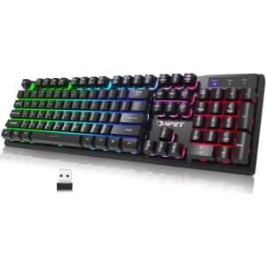 Npet Wireless Gaming Keyboard for $26
