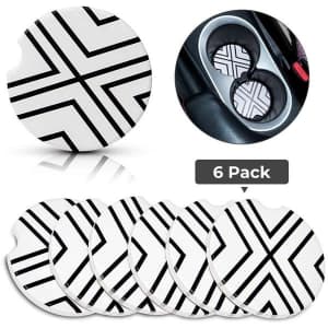 Ceramic Car Coasters 6-Pack for $14