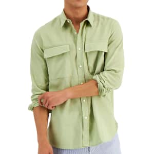 Sun + Stone Men's August Regular-Fit Linen Shirt for $13 Sun + Stone Men's August Regular-Fit Linen Shirt for $13