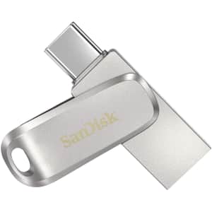 SanDisk 256GB Ultra Dual Drive Luxe USB Type-C for $28