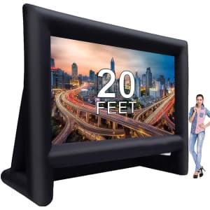 Laika 20-Foot Inflatable Outdoor Movie Projector Screen for $180 Laika 20-Foot Inflatable Outdoor Movie Projector Screen for $180