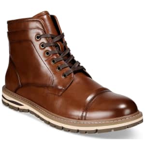 Alfani Men's Travis Cap-Toe Boots for $24 Alfani Men's Travis Cap-Toe Boots for $24