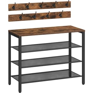 Alloswell 4-Tier Shoe Rack & Wall Mount Set for $42