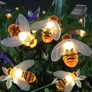 Semilits 16-Foot Solar Bee String Lights for $13