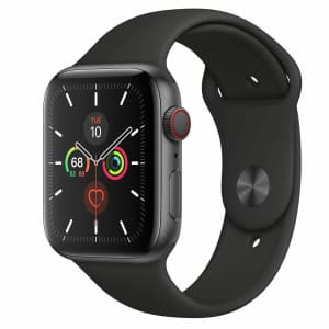 Apple Watch Series 5 44mm GPS + Cellular Sport Smartwatch for $200