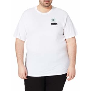 Hurley Men's Dri-Fit Chillaxing Short Sleeve T-Shirt, White, S for $16