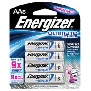 Eveready Battery L91SBP-8 8-Pack"AA" Photo Lithium Batteries - Quantity 6 for $44 Eveready Battery L91SBP-8 8-Pack"AA" Photo Lithium Batteries - Quantity 6 for $44