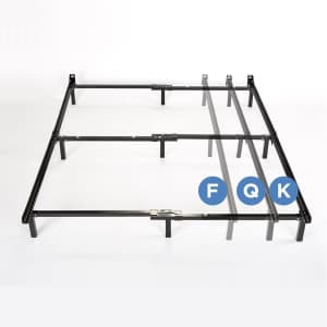 Zinus Michelle Compack Full/Queen/King Adjustable Steel Bed Frame for $59