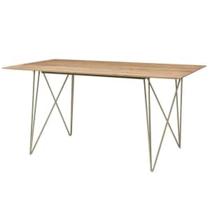Home Decorators Collection Delavan 6-Person Dining Table w/ Solid Wood Top for $300 Home Decorators Collection Delavan 6-Person Dining Table w/ Solid Wood Top for $300