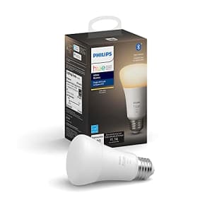 Philips Hue 476861 A19 Smart Light Bulb, Single Pack, White for $10