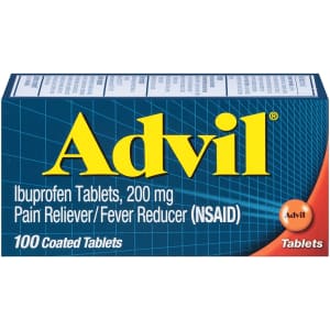 Advil Ibuprofen Pain Reliever/Fever Reducer 100-Count Bottle for $9