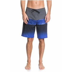 Quiksilver Men's Highline 20 Inch Outseam Stretch Boardshort Swim Trunk, Iron Gate Hold Down, 32 for $54