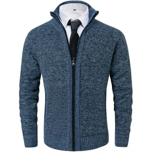 Vcansion Men's Classic Soft Knitted Cardigan for $19