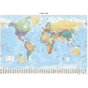 24" x 36" World Map for $9
