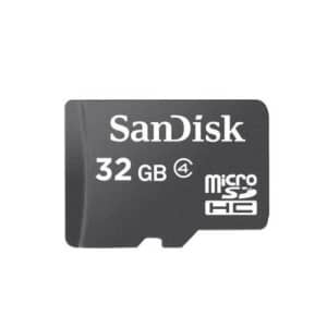 SanDisk 32GB MicroSDHC Card Class 4 32GB MicroSDHC Card Class 4 for $19