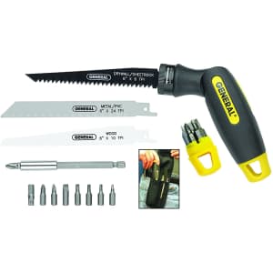 General Tools 14-Piece Quad Saw/Driver for $20