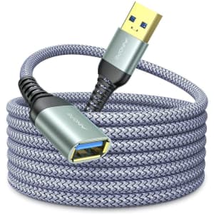 Ainope 10-Foot USB Type-A Male to Female HD Transfer Cable for $4