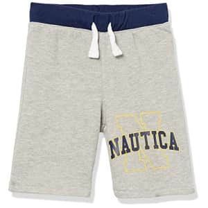 Nautica Boys' Little Solid Pull-On Short, Grey Heather Knit, 4 for $13