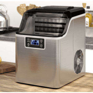 Costway Electric Countertop Ice Maker with Ice Scoop and Basket for $155