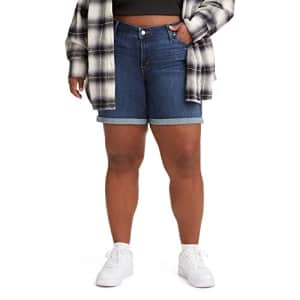 Levi's Women's Plus-Size Shorts, (New) Lapis Smile-Medium Indigo, 38 for $17