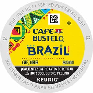 Cafe Bustelo Caf Bustelo Brazil Dark Roast Coffee, 72 Keurig K-Cup Pods for $36 Cafe Bustelo Caf Bustelo Brazil Dark Roast Coffee, 72 Keurig K-Cup Pods for $36