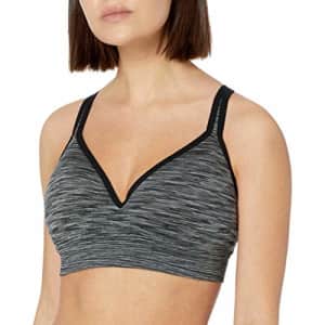 Jockey Women's Activewear Mid Impact Multi-Way Molded Cup Sports Bra, Black, l for $10 Jockey Women's Activewear Mid Impact Multi-Way Molded Cup Sports Bra, Black, l for $10