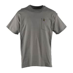 Browning Men's Pocket Tee, Workwear Classic T-Shirt, Charcoal, XX-Large for $16
