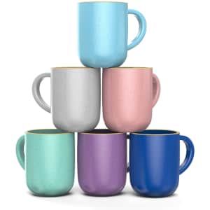 Francois et Mimi Set of 6 Large 16-oz. Ceramic Coffee Mugs for $18 Francois et Mimi Set of 6 Large 16-oz. Ceramic Coffee Mugs for $18