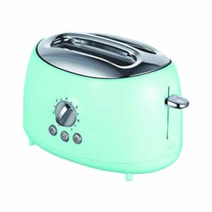Brentwood TS-270BL Appliances Cool-Touch 2-Slice Retro Toaster with Extra-Wide Slots (Blue), One for $30