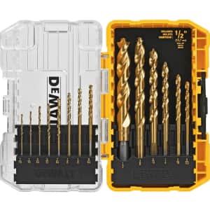 DeWalt 14-Piece Titanium Drill Bit Set for $33 DeWalt 14-Piece Titanium Drill Bit Set for $33