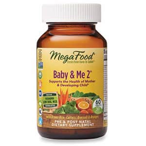 MegaFood, Baby & Me 2, Prenatal and Postnatal Vitamin with Active Form of Folic Acid, Iron, for $29