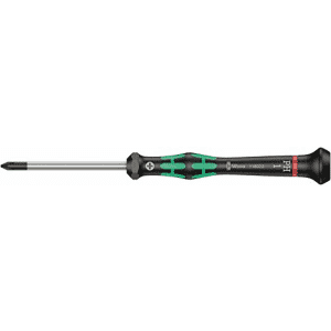 Wera 05118023001 2050 PH Screwdriver for Phillips Screws for Electronic Applications, PH 1 x 60 mm for $8