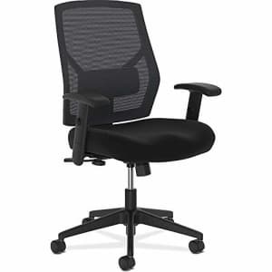 HON Crio High-Back Task Chair - Fabric Mesh Back Computer Chair for Office Desk, in Black (HVL581) for $170