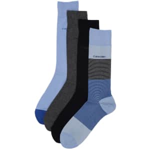 Calvin Klein Men's Blocked Micro-Stripe Dress Socks 4-Pack for $5 Calvin Klein Men's Blocked Micro-Stripe Dress Socks 4-Pack for $5