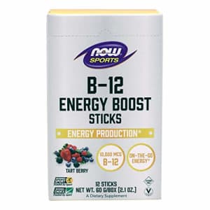 Now Foods NOW Sports Nutrition, B-12 Energy Boost Sticks, 10,000 mcg, On-The-Go-Energy*, Energy Production*, for $10