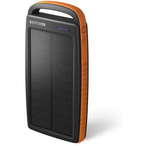 RAVPower 20,000mAh Solar Portable Power Bank for $19 RAVPower 20,000mAh Solar Portable Power Bank for $19